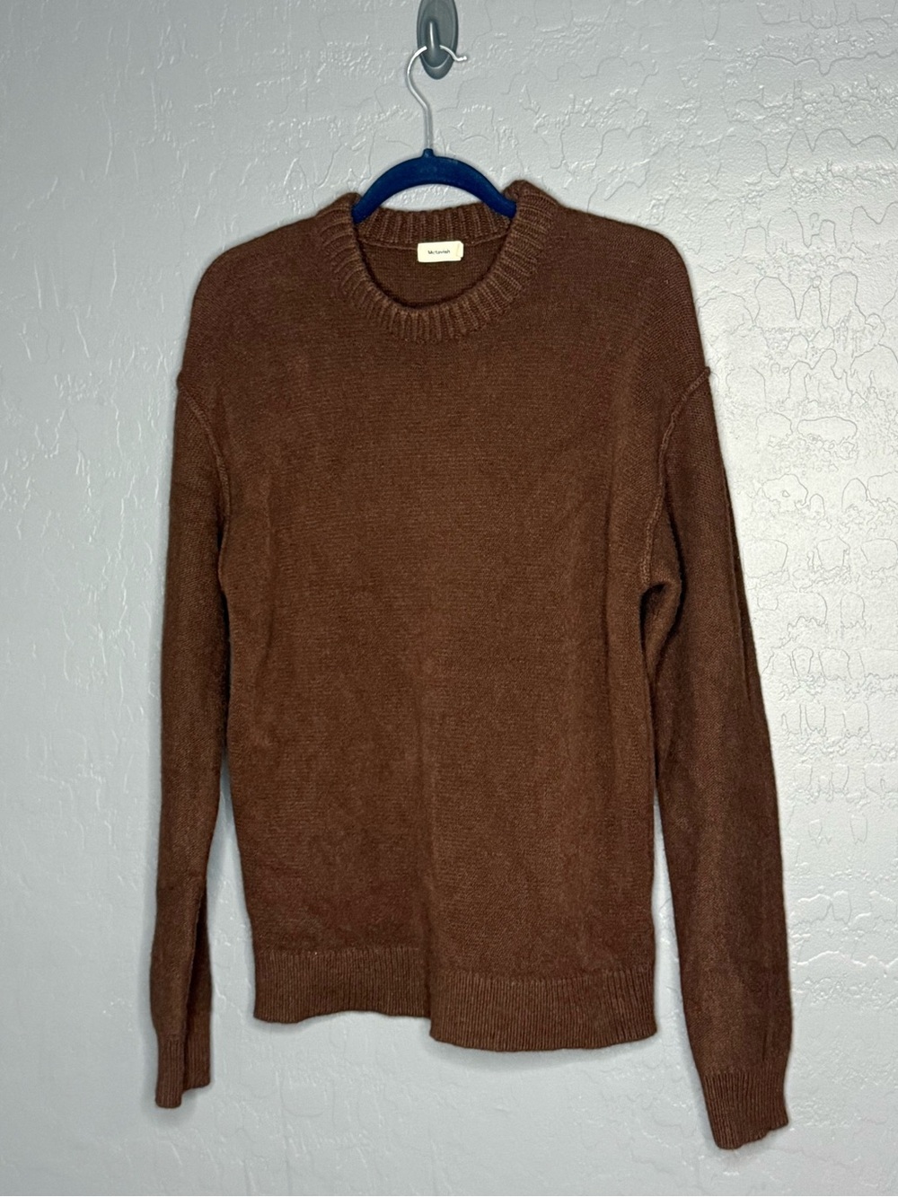 Mctavish Men's Crewneck Brown Sweater